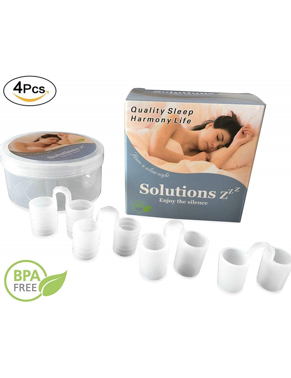 Solutions ZZZ Kit Anti Ronflement 4 en 1 Complet Orthèse